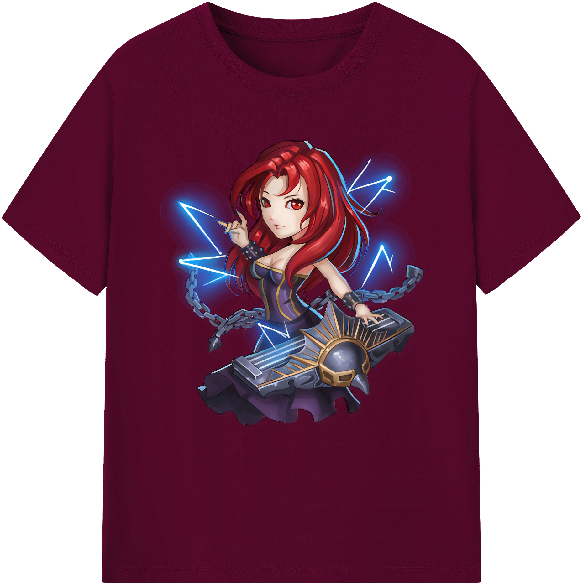 （画像用） リーグ・オブ・レジェンド League of Legends LOL レディースカジュアルプリントTシャツ（綿100％）